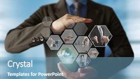  Presentation with advertising - Beautiful presentation theme featuring cinema advertising - reaching images streaming digital backdrop and a teal colored foreground