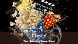  Presentation with film reels - Colorful PPT layouts enhanced with cinema-concept-of-vintage-film backdrop and a wine colored foreground