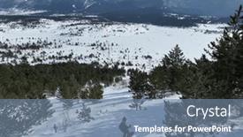  Presentation with cinematic - Presentation theme consisting of cinematic-downhill-freeride-skiing background and a  colored foreground