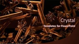  Presentation with gravity - Amazing presentation having cinnamon-barks-with-star-anise backdrop and a wine colored foreground