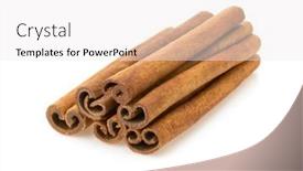  Presentation with cinnamon - PPT layouts enhanced with cinnamon-stick-isolated-on-white background and a white colored foreground