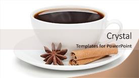  Presentation with cinnamon - Cool new PPT theme with cinnamon sticks and star backdrop and a soft green colored foreground