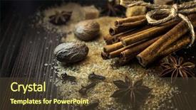  Presentation with cookies christmas - Colorful presentation theme enhanced with cinnamon sticks anise nutmeg cardamom backdrop and a tawny brown colored foreground