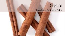  Presentation with cinnamon - Cool new presentation theme with cinnamon-sticks-isolated-on-white backdrop and a soft green colored foreground