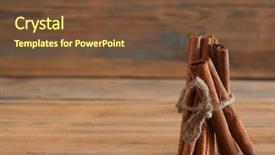  Presentation with cinnamon - Cool new presentation theme with cinnamon sticks tied with jute backdrop and a  colored foreground