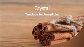  Presentation with cinnamon quills microbial contaminations - Presentation enhanced with cinnamon sticks tied with jute background and a  colored foreground