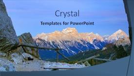  Presentation with europe - Slide set featuring cinque-torri-in-the-dolomites background and a light blue colored foreground