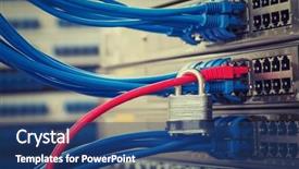  Presentation with data protection - PPT layouts with cipher - network and data protection concept background and a ocean colored foreground