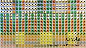  Presentation with retro - Amazing PPT theme having cipher - retro panel with many colorful backdrop and a yellow colored foreground