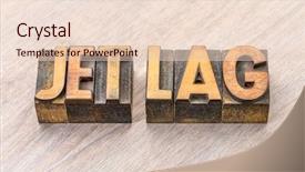  Presentation with jet - Amazing theme having circadian rhythm - jet lag - word abstract backdrop and a lemonade colored foreground