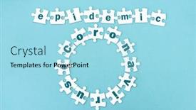  Presentation with circle puzzle pieces - Cool new PPT layouts with circle-and-row-made backdrop and a arctic colored foreground