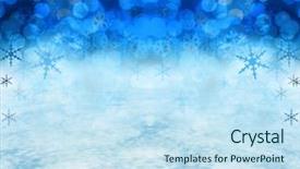  Presentation with christmas ribbon festive - Cool new theme with circle blue white - festive christmas snow background includes backdrop and a sky blue colored foreground