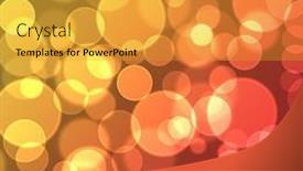  Presentation with circle - Amazing presentation theme having circle-bokeh backdrop and a gold colored foreground