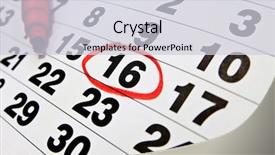  Presentation with page - Cool new presentation with circle date - page of the calendar 16-th backdrop and a lemonade colored foreground