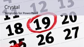  Presentation with page - Audience pleasing presentation consisting of circle date - page of the calendar 19-th backdrop and a lemonade colored foreground
