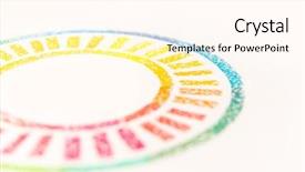  Presentation with indian pastel color - Audience pleasing presentation theme consisting of circle drawn with color backdrop and a cream colored foreground