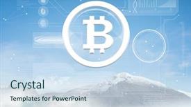  Presentation with snow mountain - Colorful presentation enhanced with circle icon and snow mountain backdrop and a  colored foreground