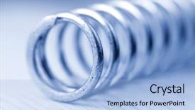  Presentation with circle - Cool new presentation with circle loop spirals - close up shot of tiny backdrop and a  colored foreground