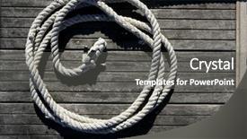  Presentation with wood gray - Presentation theme enhanced with circle loop spirals - nautical marine round thread background and a gray colored foreground