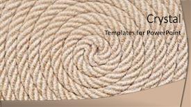  Presentation with circle - Slides featuring circle loop spirals - rope folded into a spiral background and a soft green colored foreground