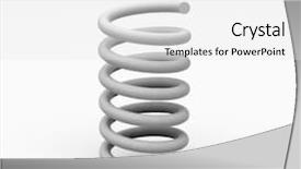  Presentation with circle - Beautiful presentation theme featuring circle loop spirals - spiral over the white backdrop and a white colored foreground