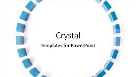  Presentation with building blocks - Presentation theme having circle of blue building blocks background and a white colored foreground