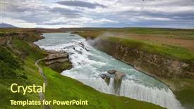 Presentation with southwest - Colorful presentation theme enhanced with circle tourist route in southwest backdrop and a tawny brown colored foreground