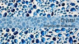  Presentation with stones - Slides consisting of circles architecture - blue terrazzo of circle stones background and a light blue colored foreground