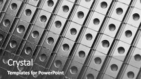  Presentation with chromed screw nuts and bolts - Slides enhanced with circles rows - slide screw nuts background and a dark gray colored foreground