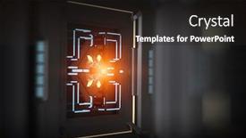  Presentation with circuit - PPT layouts enhanced with circuit-board-background-mixed-media background and a dark gray colored foreground