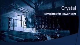  Presentation with circuit board - Colorful slide set enhanced with circuit-board-background-mixed-media backdrop and a navy blue colored foreground