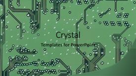  Presentation with circuit board - Colorful PPT theme enhanced with circuit board silicon technology background backdrop and a  colored foreground