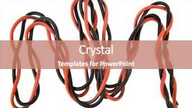  Presentation with circuit breaker - PPT theme having circuit breaker - wires different colors background and a coral colored foreground