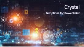  Presentation with future digital technology - Presentation design with circuit diagram - future technology digital screen background background and a wine colored foreground