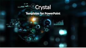  Presentation with future digital technology - Presentation design with circuit diagram - future technology digital screen board background and a  colored foreground
