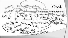  Presentation with schematic - Colorful slides enhanced with circuit diagram and equations backdrop and a white colored foreground