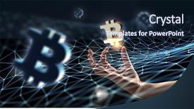  Presentation with cryptocurrency - PPT layouts having circuitboard - cryptocurrency background concept background and a wine colored foreground