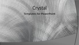  Presentation with brushed metal - PPT theme with circular brushed stainless metal background background and a light gray colored foreground