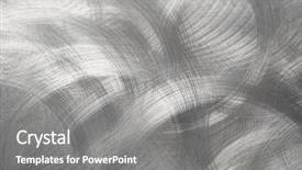  Presentation with brushed metal - Colorful slide set enhanced with circular brushed stainless metal background backdrop and a gray colored foreground