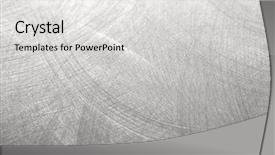  Presentation with brushed metal - Audience pleasing PPT theme consisting of circular brushed stainless metal background backdrop and a light gray colored foreground