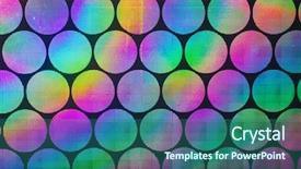  Presentation with holographic - Cool new presentation with circular holographic patterns backdrop and a ocean colored foreground