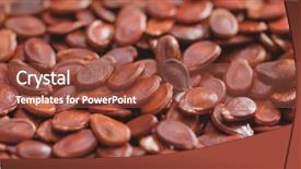  Presentation with soybean seed soy field seeding - Amazing presentation theme having circular motion - red melon seed backdrop and a tawny brown colored foreground