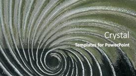  Presentation with pattern - Theme having circular-pattern-made-of-glass background and a gray colored foreground