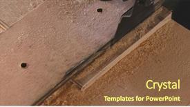  Presentation with cutting-board - Presentation theme with circular zigsaw - cutting board with jigsaw background and a  colored foreground