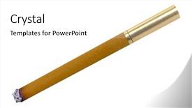  Presentation with filter - Colorful presentation theme enhanced with circulatory - cigarette brown with golden filter backdrop and a white colored foreground