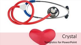  Presentation with cardiovascular - Amazing presentation design having circulatory - stethoscope and a heart symbol backdrop and a coral colored foreground