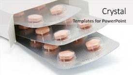  Presentation with cardiovascular - Theme with circulatory system - anti cardiovascular disease medication background and a light gray colored foreground