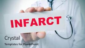  Presentation with circulatory system - Audience pleasing PPT theme consisting of circulatory system - doctor showing a signboard backdrop and a light blue colored foreground