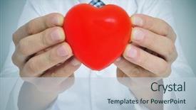  Presentation with circulatory system - Colorful slide set enhanced with circulatory system - man wearing a white coat backdrop and a lemonade colored foreground