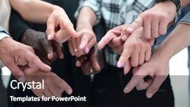  Presentation with group - Theme with circumcision - hands of a group background and a black colored foreground